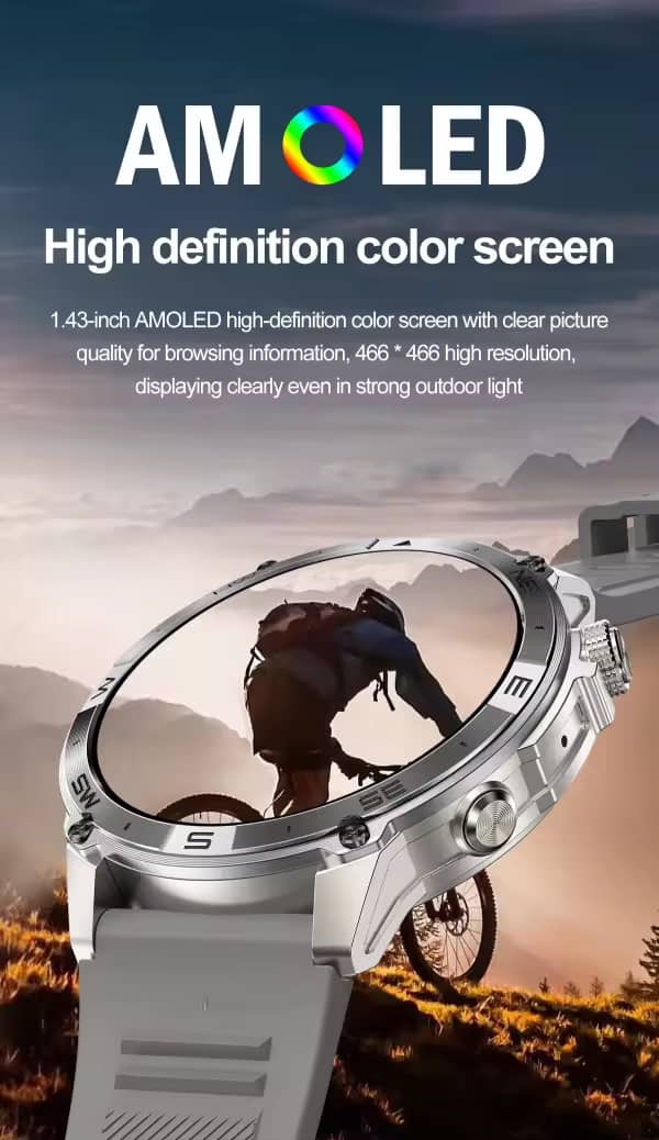 SENBONO HK08 Smartwatch – Montre Connectée Premium Homme